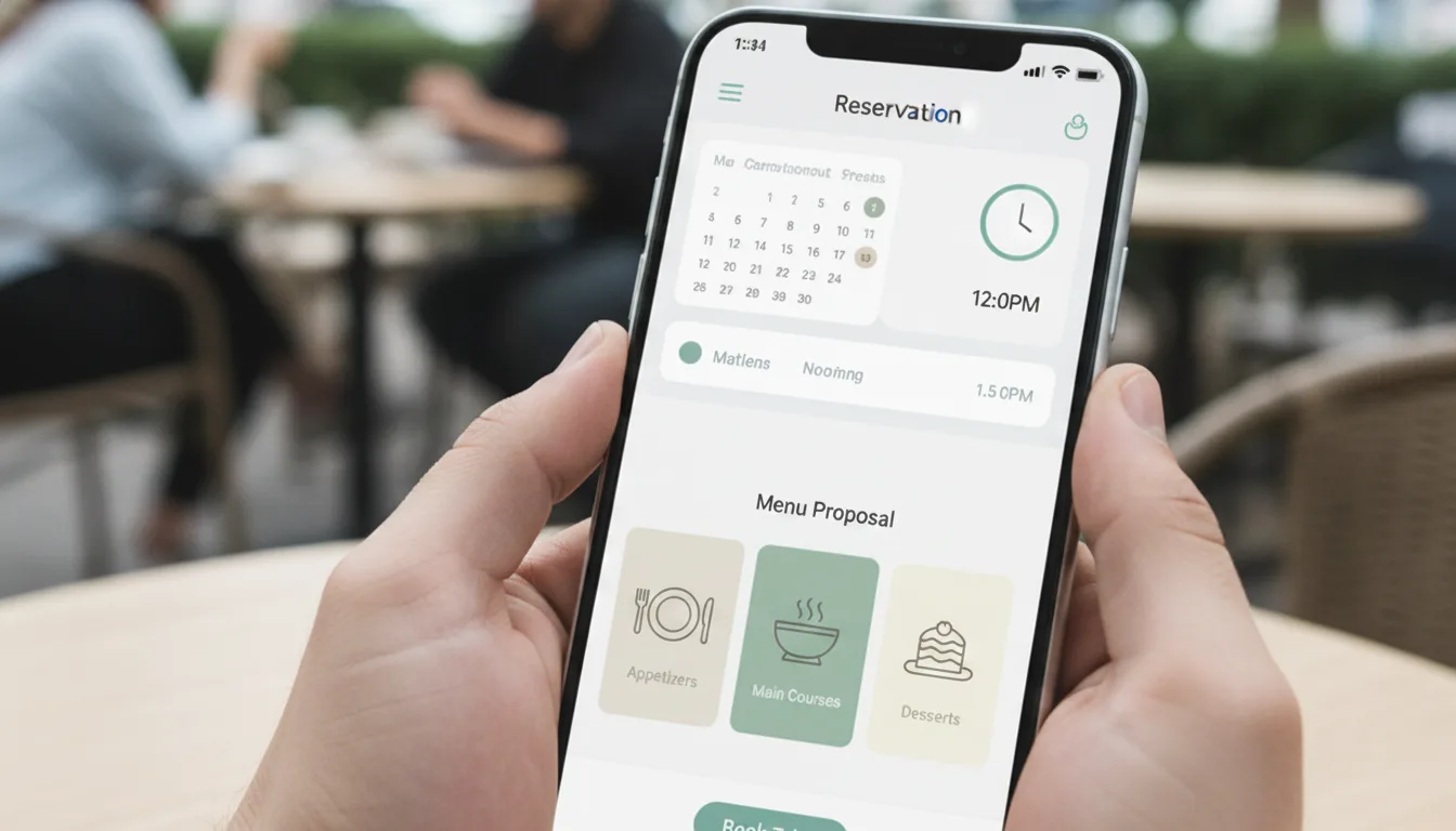 sistema prenotazione ristorante da smartphone