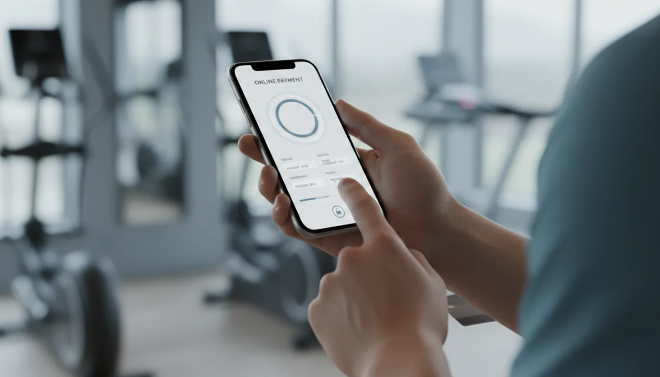 cliente smartphone pagamento pacchetto allenamento personalizzato
